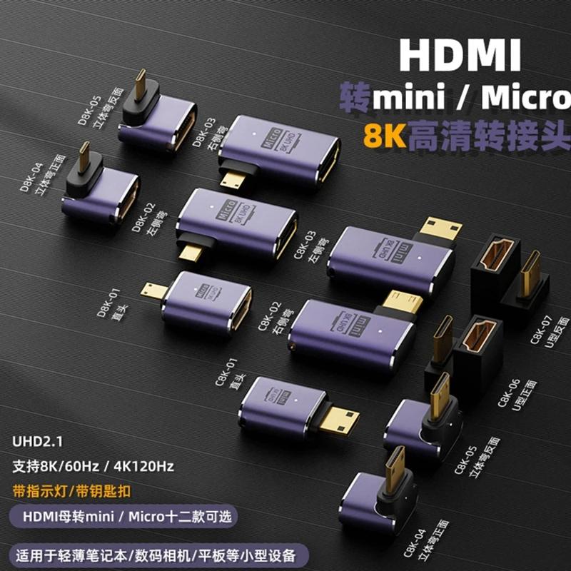 360  ̴ HDMI u 180 ̴ ũ -HDMI  ޱ L , HD 2.1V 4K 8K 60Hz 48Gbps Ȯ 